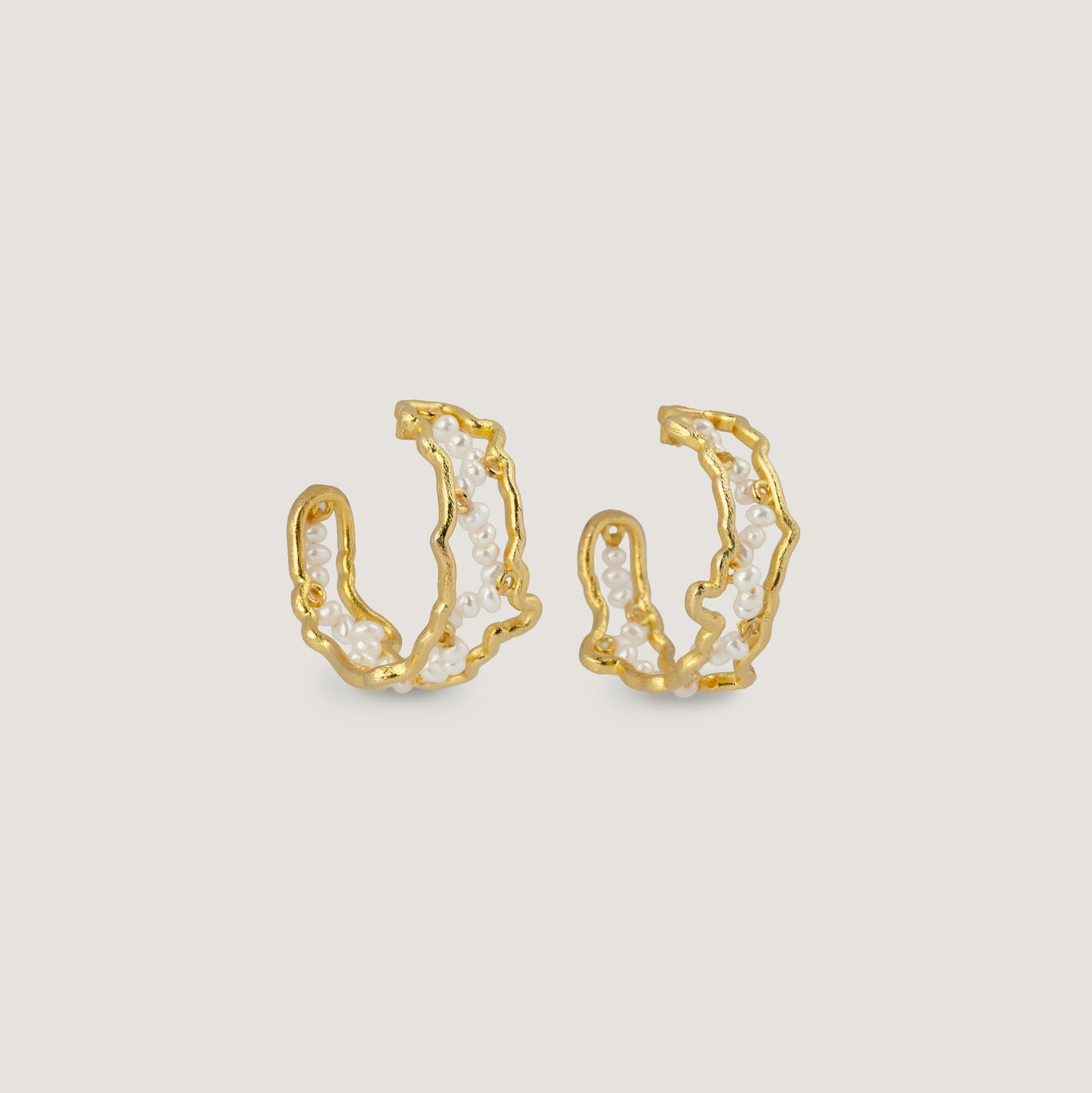 Coral Burn Hoops