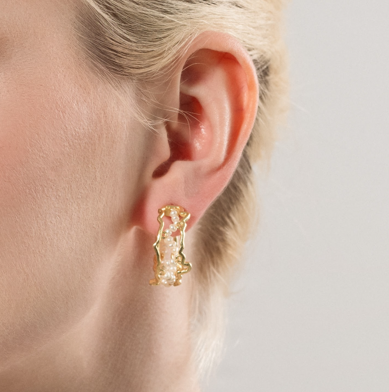 Coral Burn Hoops