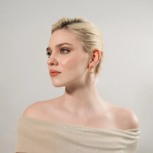 Soft Ember Hoops