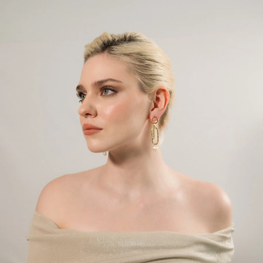 Molten Chain Drop Earrings