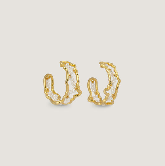 Coral Burn Hoops