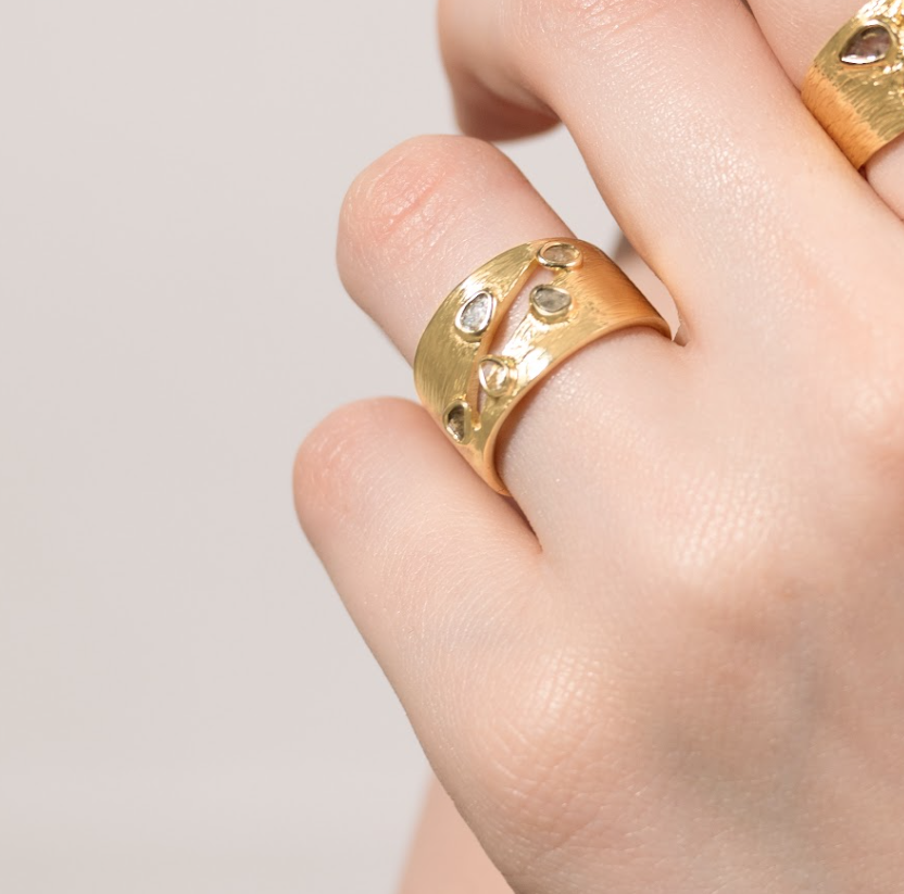 Golden Ember Ring