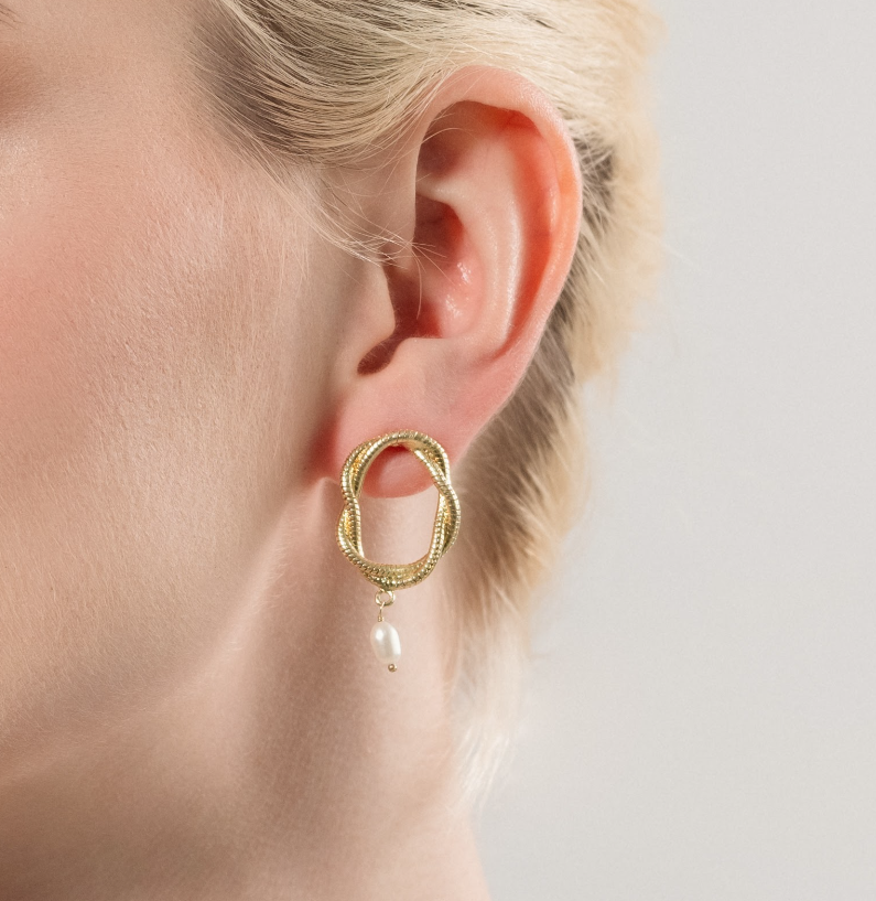 Soft Ember Hoops