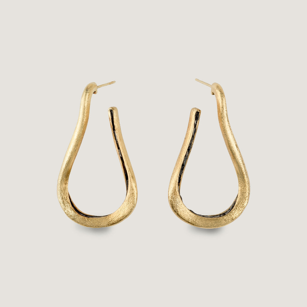 The Empress Hoops- Black