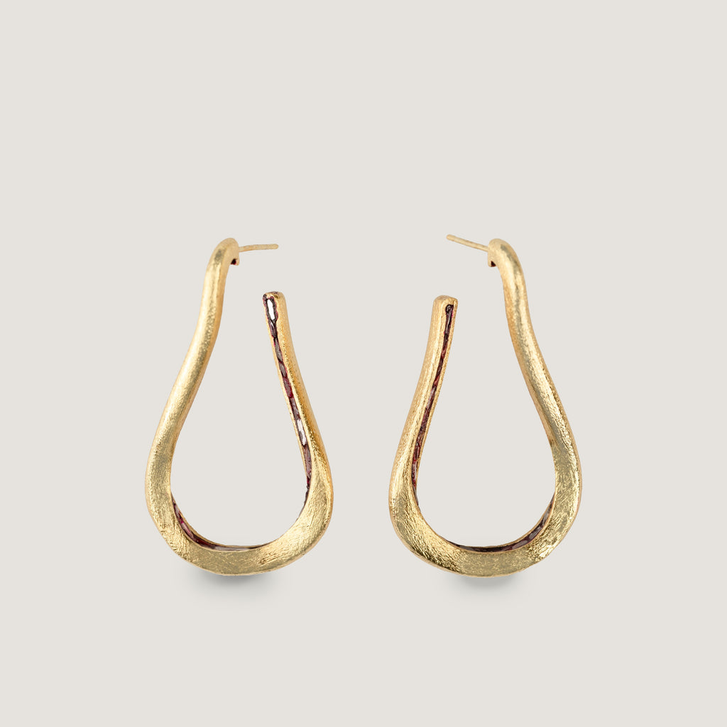 The Empress Hoops- Red